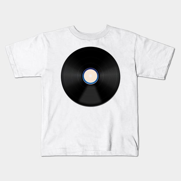 Vintage Vinyl record Kids T-Shirt by nickemporium1